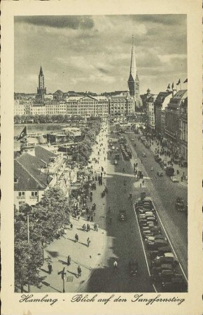 Hamburg - Blick auf den Jungfernstieg