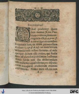 Dissertatio De Immunitate A Praestatione Evictionis.