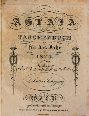 Aglaja : ein Taschenbuch für das Jahr ... 10. 1824