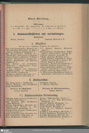 1. Kommunalbehörden und -verwaltungen