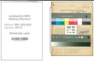 Entnazifizierung Luise Schwencke , geb. 03.08.1896 (Postbeamter)