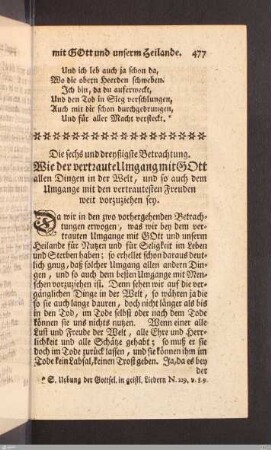 Die sechs und dreyssigste Betrachtung.