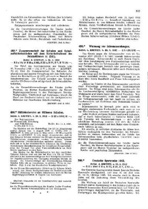 Warnung vor Schwarzsendungen : [Amtliche Erlasse] ; [Amtlicher Teil]