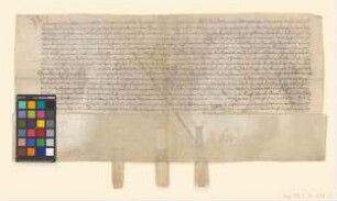 Obligation über 600 Taler, die Georg v. Schwanebeck den Städten Cölln, Spandau und Bernau leiht.