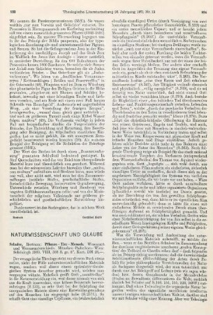 933-935 [Rezension] Schuler, Bertram, Pflanze, Tier, Mensch