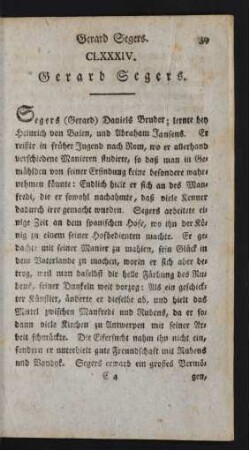 CLXXXIV. Gerard Segers