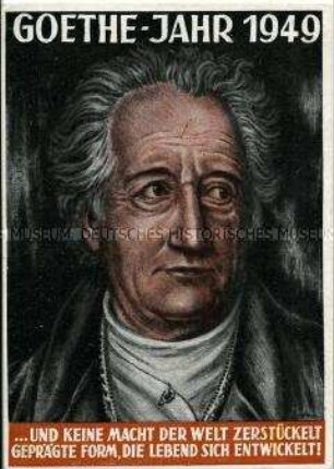 Postkarte zum Goethe-Jahr 1949