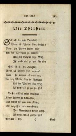 Die Thorheit