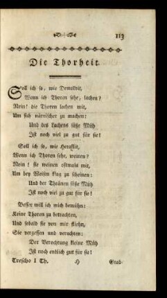 Die Thorheit