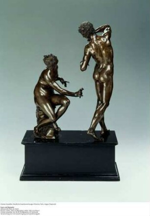 Nymphe (aus Bronzegruppe Faun und Nymphe)