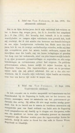 [Documenten. Eerste gedeelte]