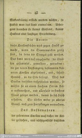 Das Aufbewahren