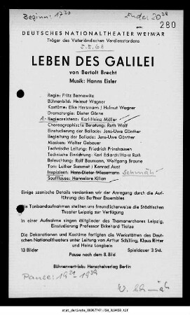Leben des Galilei