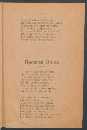 Recetas útiles