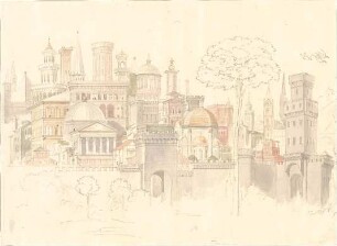 Lange, Ludwig; Lange - Archiv: XII.3 Malereien, vorw. figürlich (it. Renaissance) - Architektur (Perspektive)