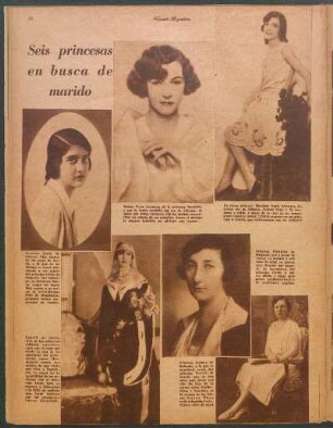 Seis princesas en busca de marido [Fotografías]