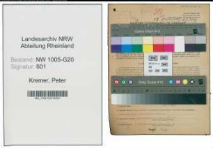 Entnazifizierung Peter Kremer , geb. 01.06.1892 (Korbmacher)