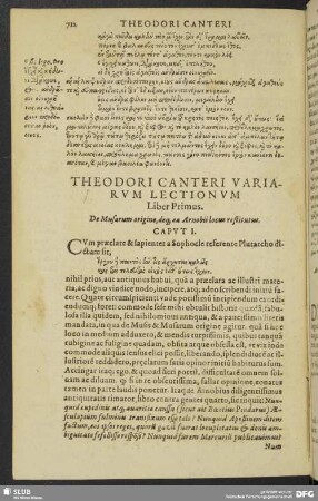 Theodori Canteri Variarum Lectionum lib. II.