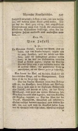 Kap. III. Vom Zufall