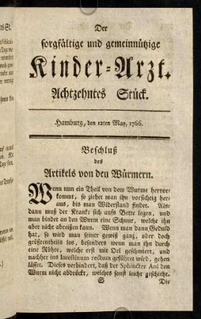 273-288, Achtzehntes Stück.