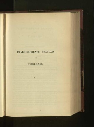 Ètablissements Francais De L'océanie.