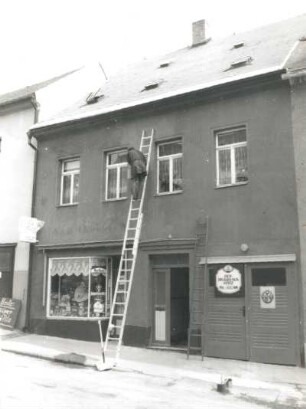 Marienberg, Marienstraße 8. Wohnhaus mit Laden. Straßenansicht