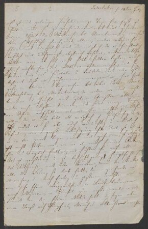 Brief an Rebecka Lejeune Dirichlet : 19.07.1847