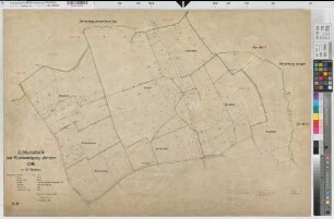 Vorhelm (Ahlen), Flurbereinigung Vorhelm, Bl. 1 Zuteilungskarte Vorhelm Flur 1