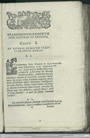 Praecognoscendorum Iuris Naturae Et Gentium