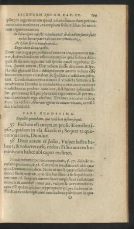 Pars Duodecima. Repellit quendam, qui volebat ipsum sequi.