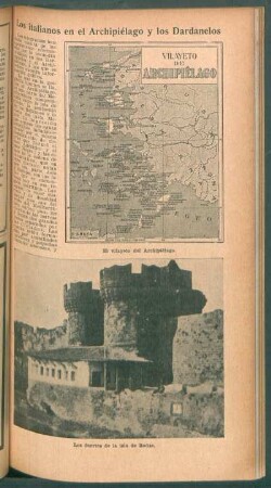 Los italianos en el Archipiélago y los Dardanelos
