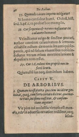Caput V. De Arboribus.