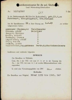 Schnabel, Wilhelm