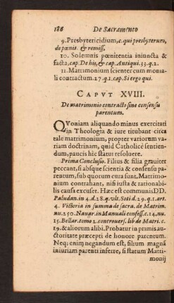 Capvt XVIII. De matrimonio contracto sine consensu parentum.