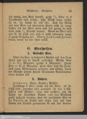 G. Eierspeisen