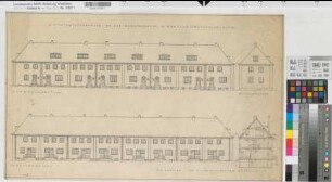 Münster (Münster) Einfamilienhäuser Gröninger Straße Ansichten, Schnitt (1939) 1 : 100 43 x 72 Zeichnung Wohnungsgesellschaft Münsterland
