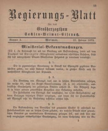 Nr. 3 : 22. Februar 1873