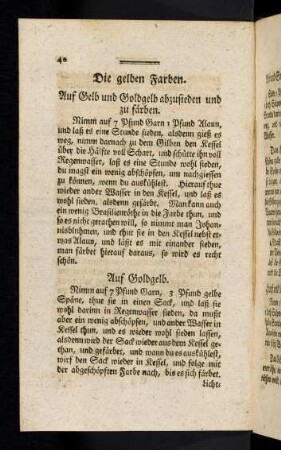 40-44, Die gelben Farben.