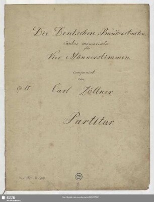 Die deutschen Bundesstaaten - Mus.4921-H-500 : B, Coro; Op. 11