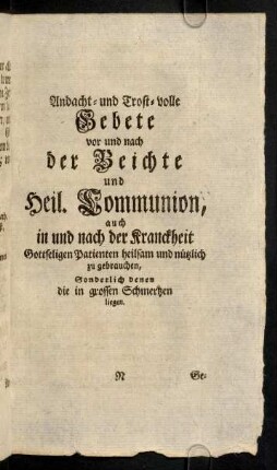 193-210, Andacht- und Trost-volle Gebete vor und nach der ...