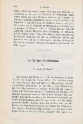 108-118 Zu Luthers Briefwechsel