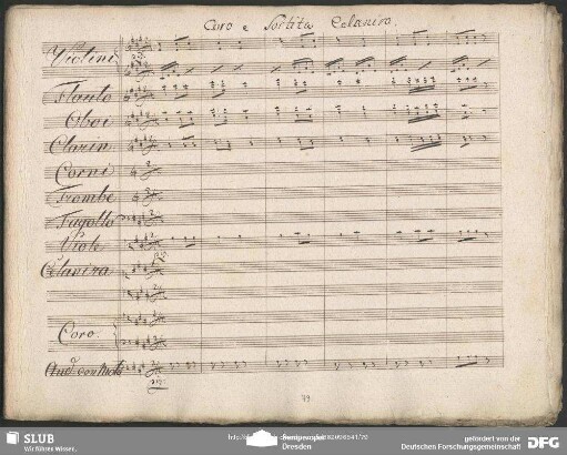 Coro e Cavatina: "Del arpe armoniche al dolce incanto"