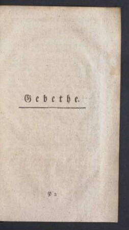 Gebethe.