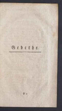 Gebethe.