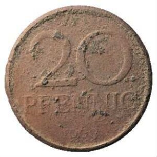 Fundmünze, 20 Pfennig, 1969