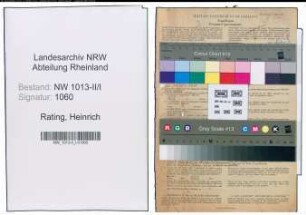 Entnazifizierung Heinrich Rating , geb. 06.12.1903 (Elektriker)