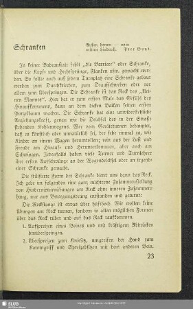 Schranken
