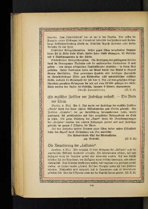 Die Torpedierung der "Lusitania".