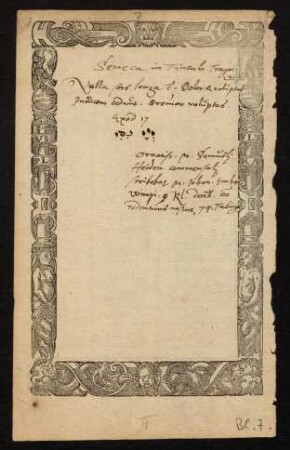 Bl. 7 = Nr. 7