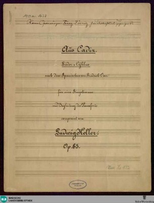 Aus Cadiz - Mus. Hs. 1182 : V, pf